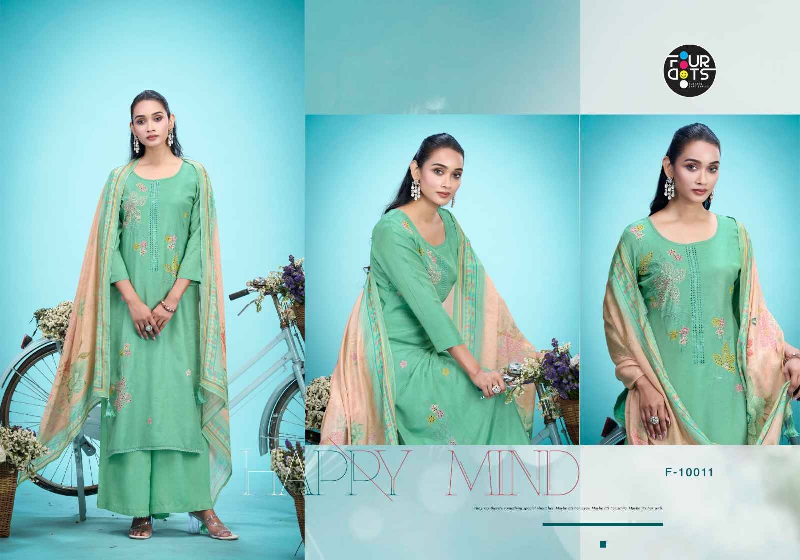 Rukmani By Rangoon 10011 to 10014 Series Beautiful Suits Colorful Stylish Fancy Casual Wear & Ethnic Wear Fancy Dresses At Wholesale Price